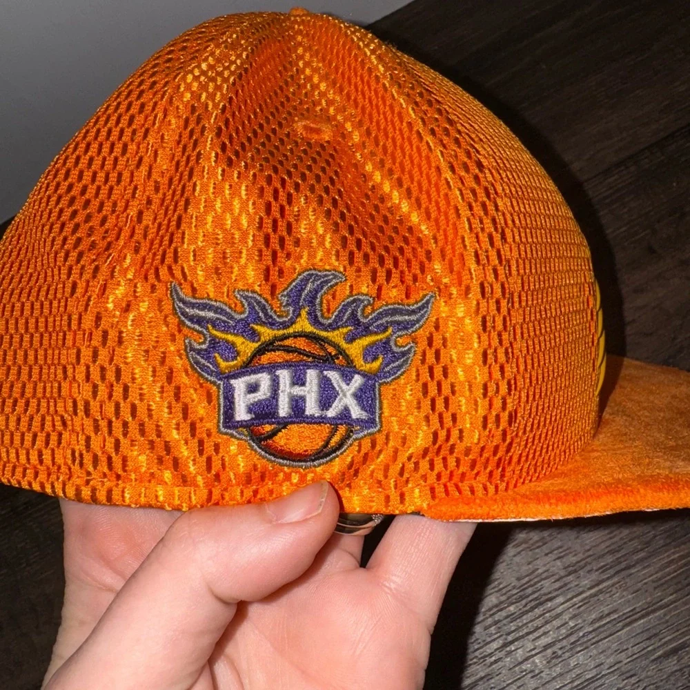 NEW ERA PHOENIX SUNS 9FIFTY SNAPBACK HAT NBA‎ FLAMES UNDER BILL. Needs Reshaping